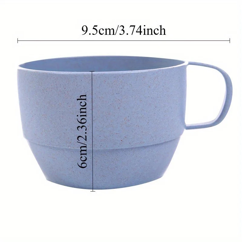 4pcs/set, Multi-functional Minimalist Coffee Drink Cup, Portable Colorful Cup, Simple close-up view
