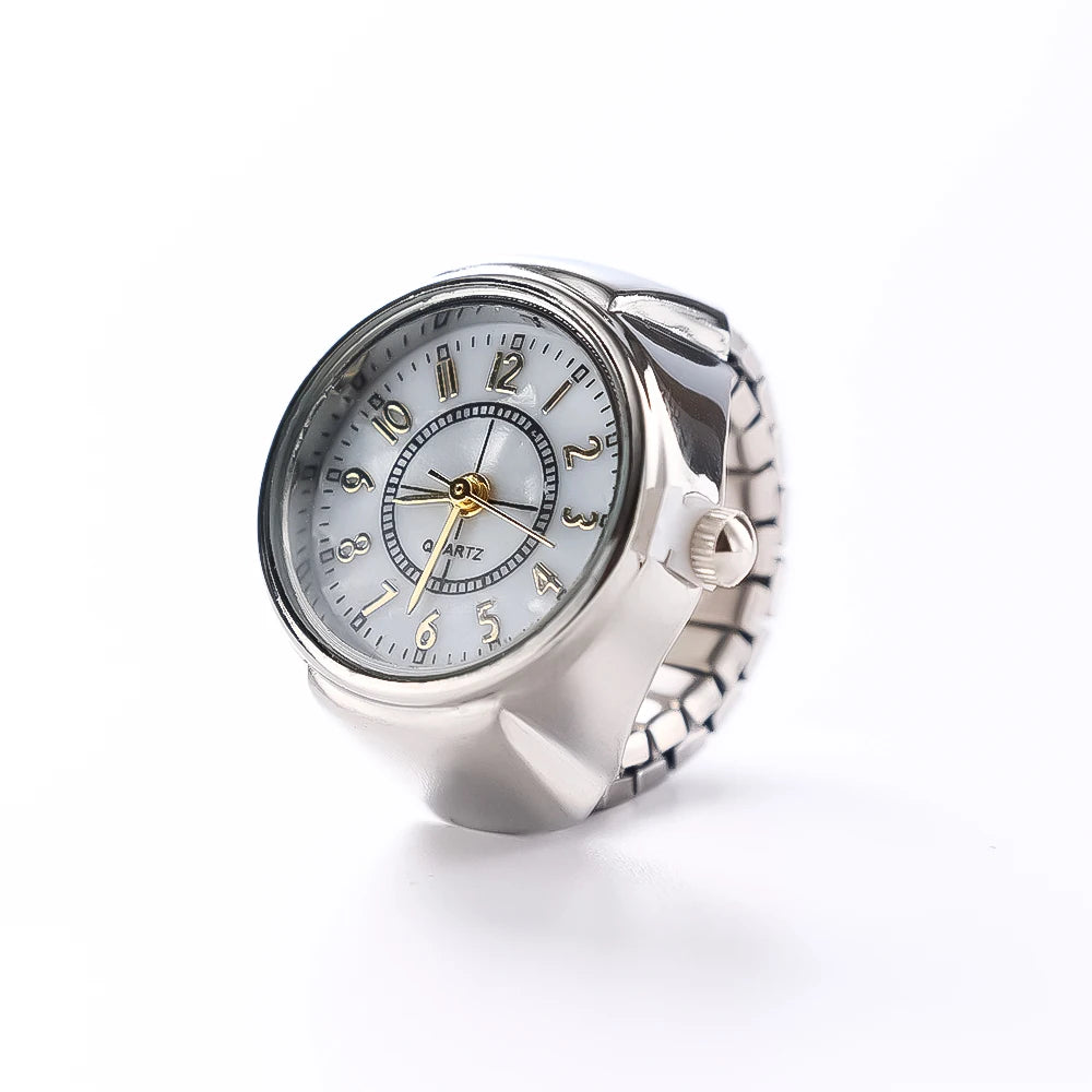 Retro Roman Vintage Punk Finger Watch Ring