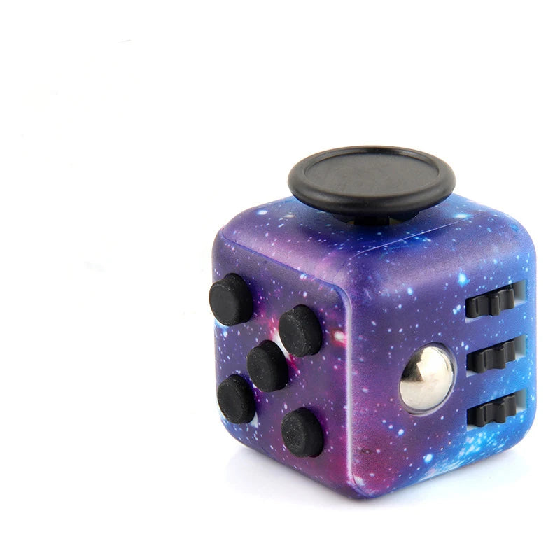 Fidget Dice Stress Relief Toy | Anxiety Relief Fingertip Decompression Cube alternate view