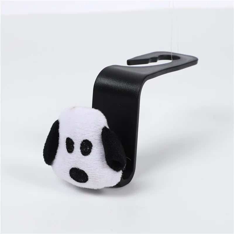 "Cute Cartoon Bear Car Seat Back Hook - Creative Multi-purpose Auto Interior Storage Hanger"