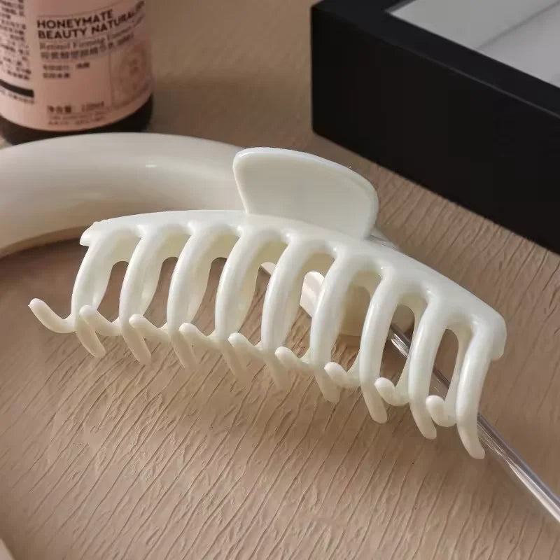 2026 New Silicone Material Hair Claw Clip Crab Barrette Girls Ponytail Hair Claws Bath C detail view