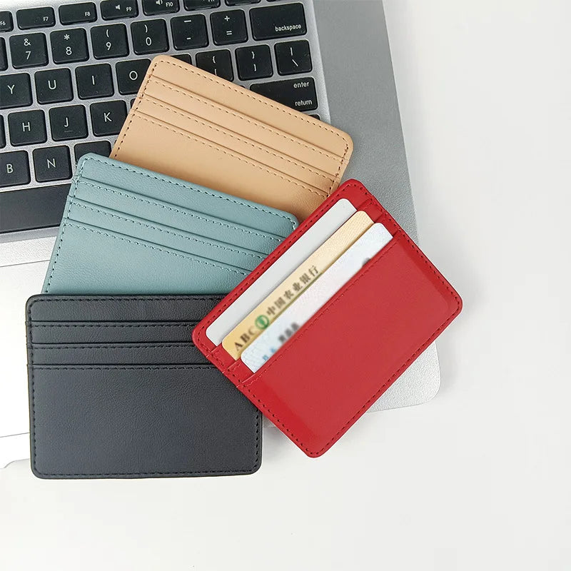 Ultra Thin Mini Card Holder Wallet | Simple RFID Blocking Credit Card Case detail view