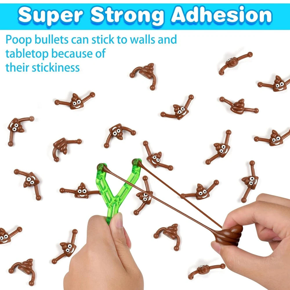 5Pcs Funny Poop Sticky Squishy Rubber Flying Finger Novelty Stress Relief Toys | Ej additional angle