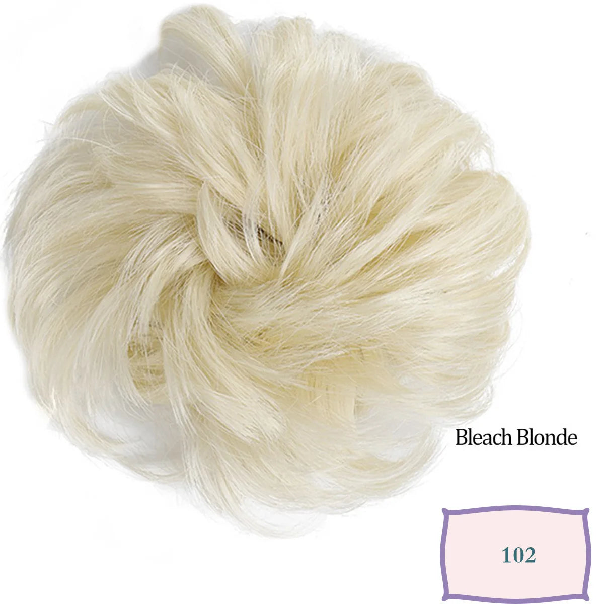 Synthetic Messy Hair Bun Chignon Scrunchies Fake Hair Band Braid Elastic Hairpiece additional angle