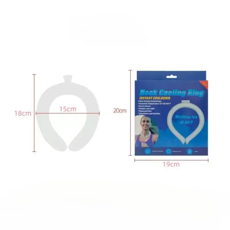 Outdoor Summer Neck Cooling Tube | Reusable Ice Ring for Hiking, Cycling, and Fishi additional angle