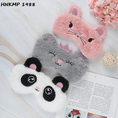 Cute Panda Eye Mask | Plush Sleep Eye Cover for Travel detail view