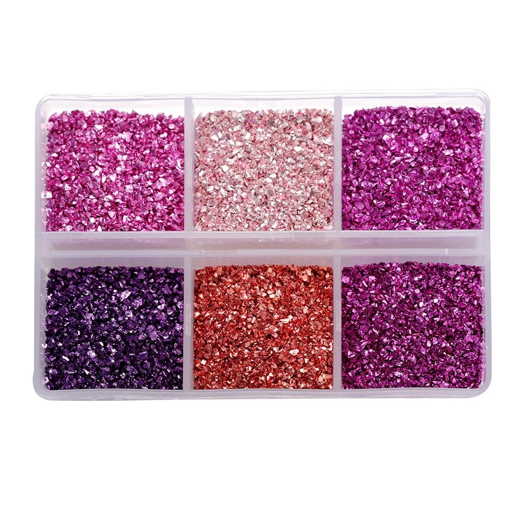 30g/Box Crushed Glass Stones Resin Filling Irregular Broken Stone for DIY Epoxy Res additional angle