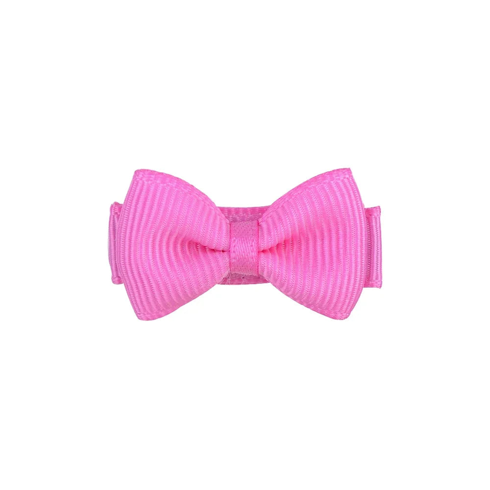 Inches Solid Colors Mini Hair Bows Clip additional angle
