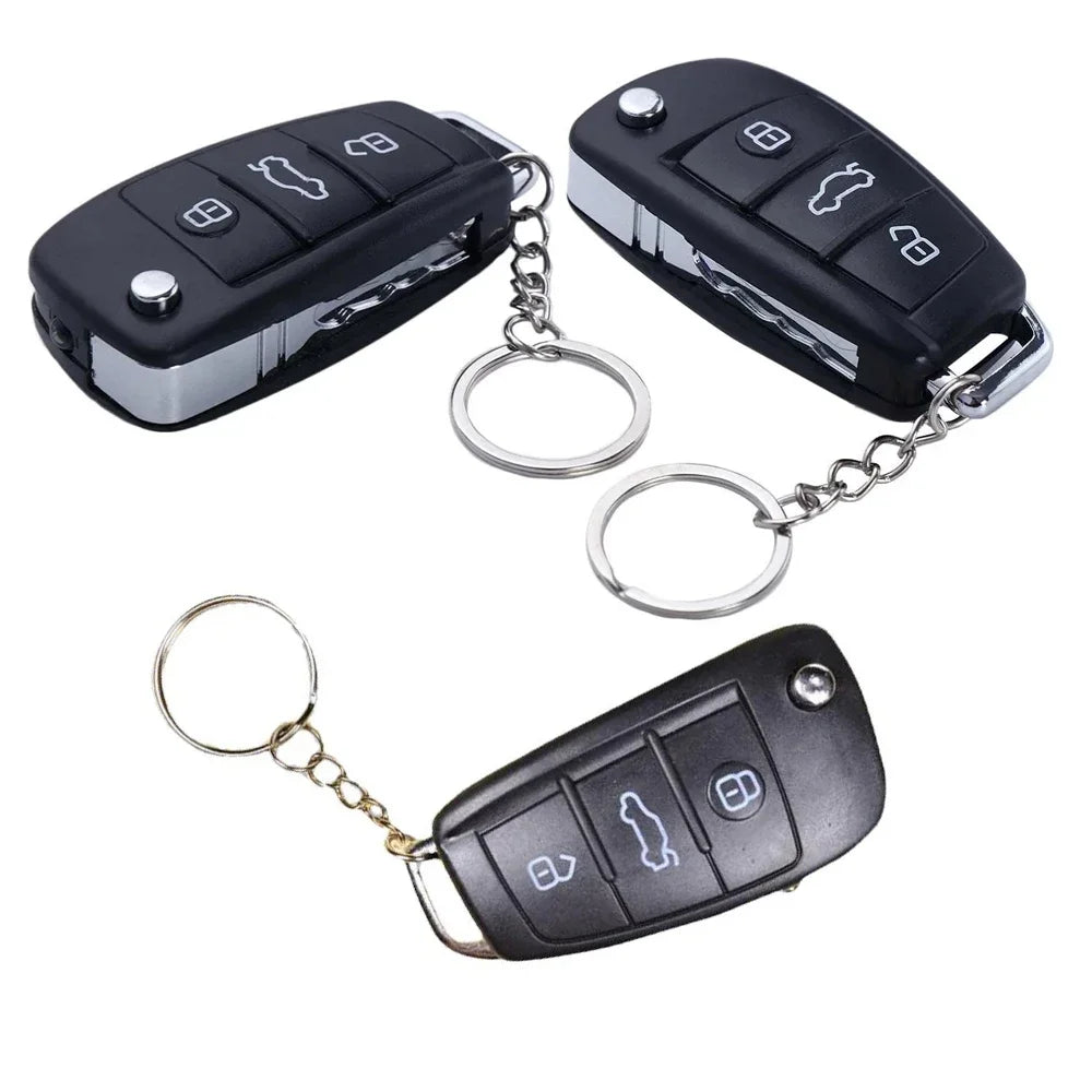 Hilarious Electric Shock Car Key Prank Toy: Funny Keychain Trick for Kids – Perfect Gi close-up view