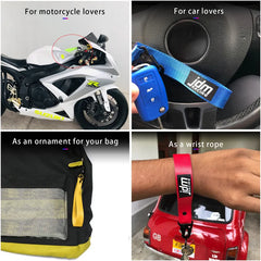 Nylon Key Strap Embroidery Lanyard | JDM Racing Car Keychain alternate view
