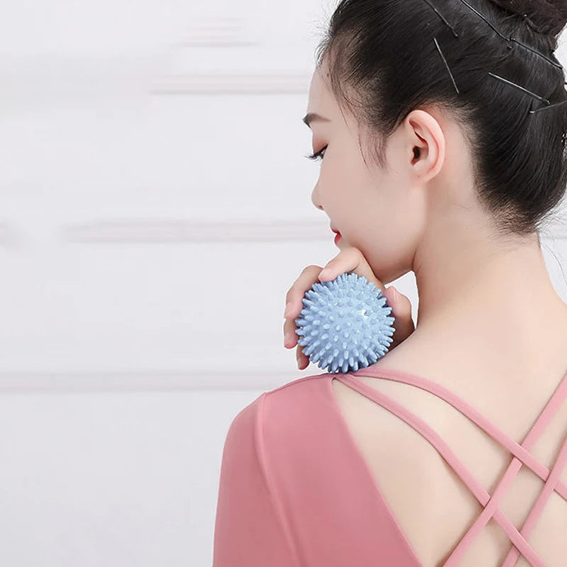 Hedgehog Massage Ball | Yoga Fascia Ball for Muscle Relaxation and Pain Relief close-up view