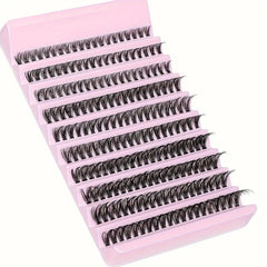 200pcs Lash Clusters Natural Look Wispy Lashes 9-16mm D Curl Eyelash Extensions Fluff alternate view