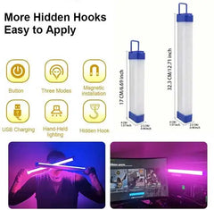 Colorful Tube Light RGB Light | Portable USB LED Lamp for Room Decor and Photography detail view