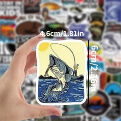 50 PVC Stickers for Laptops and Suitcases | Waterproof Vinyl Decals alternate view