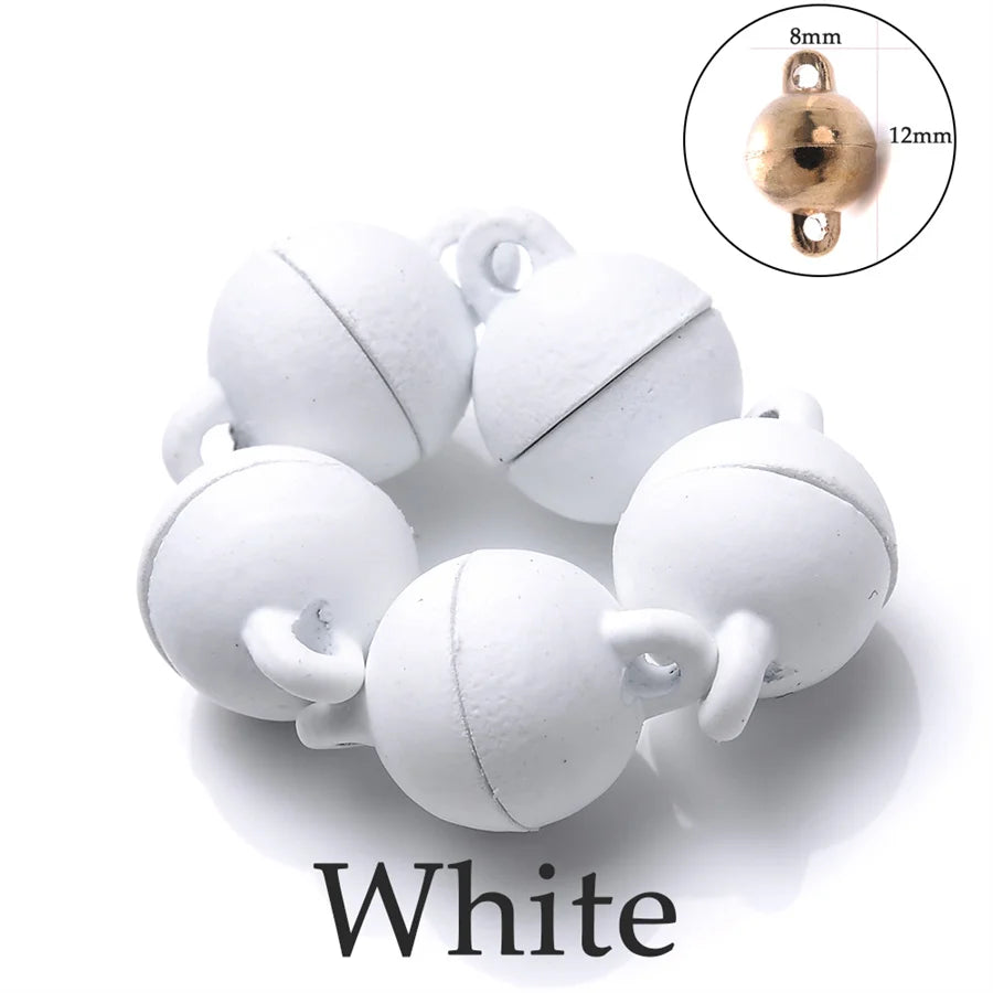 Heart Round Magnetic Clasps Set | DIY Jewelry Connector Charms detail view
