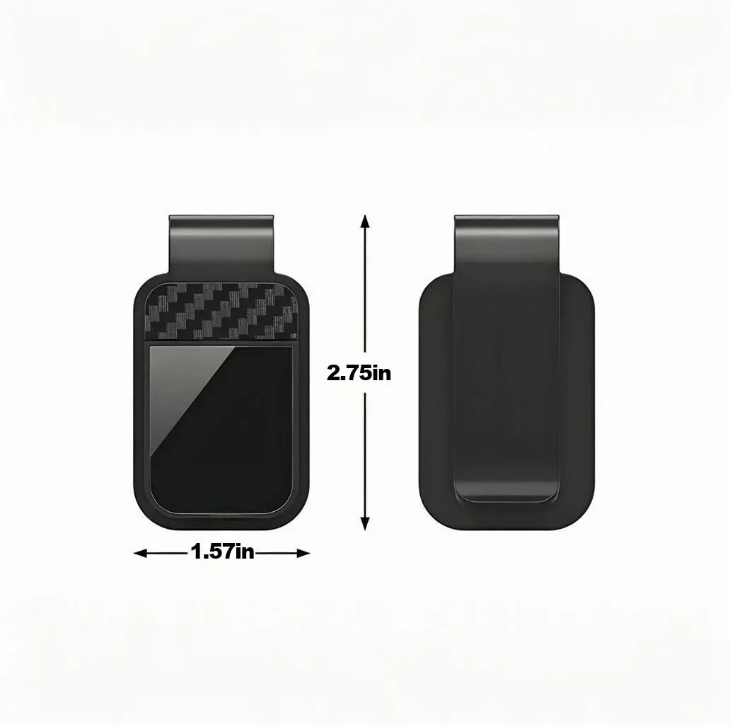 Sun Visor Sunglasses Clip Holder Eyeglasses Hanger Car Organizer additional angle