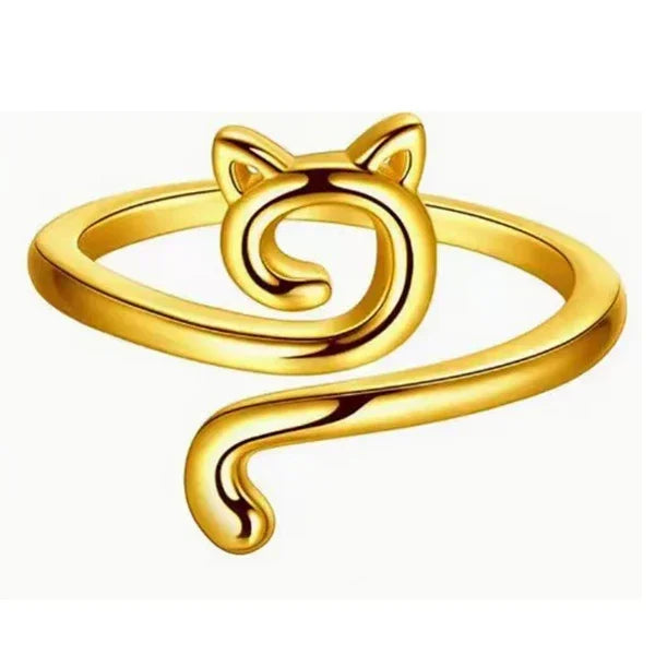 Adjustable Crochet Tension Cute Cat Ring, Beginner Knitting Crochet Hook Ring, Yarn G lifestyle view