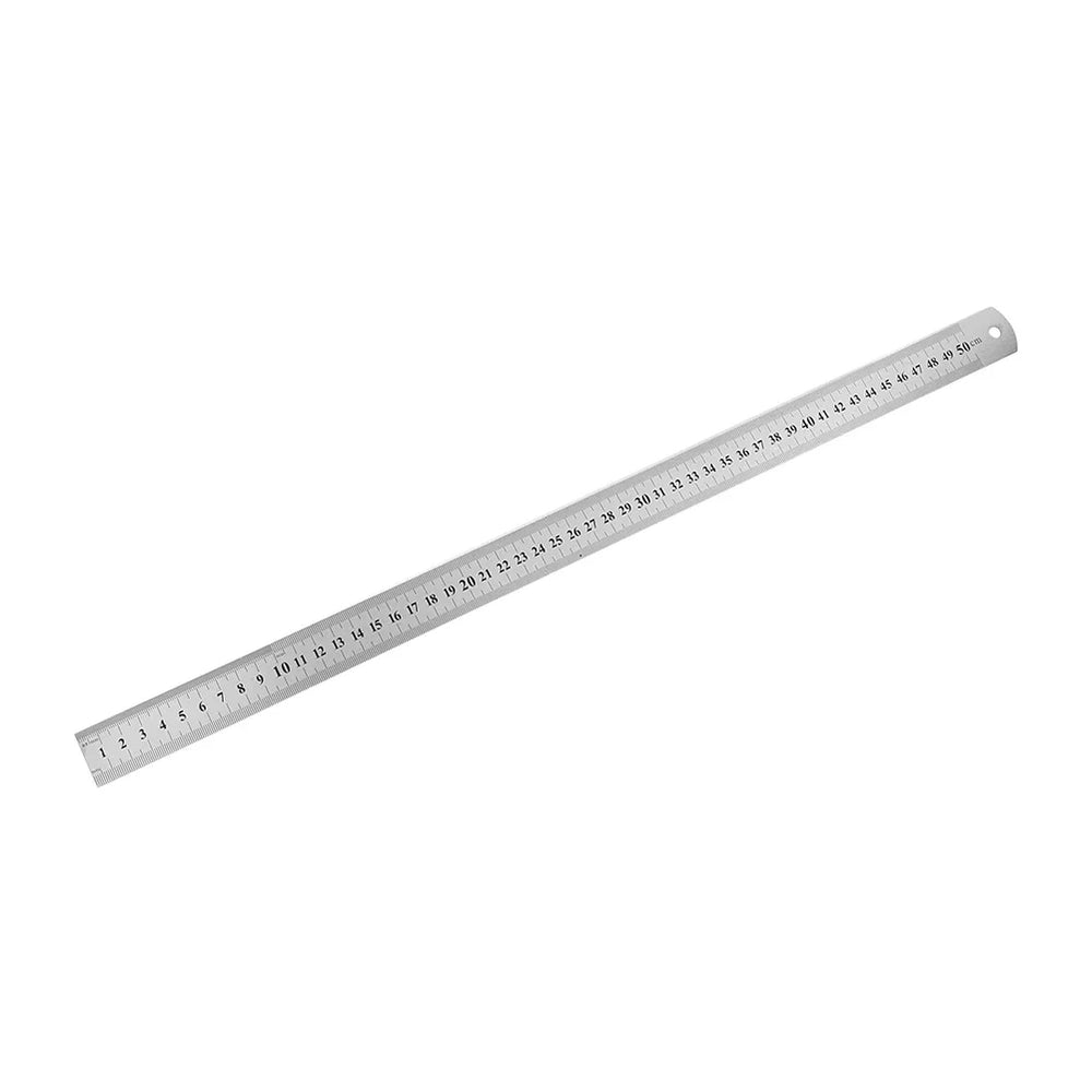 Metal Straight Ruler Stainless Steel Ruler Stationery Drafting Supplies Hand Tools Pre close-up view