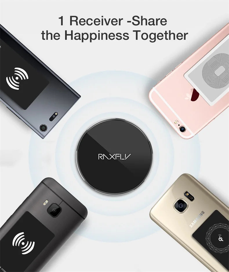 Universal Wireless Charging Receiver with Type-C Connector – Fast & Easy Charging - Onlytenbucks.com