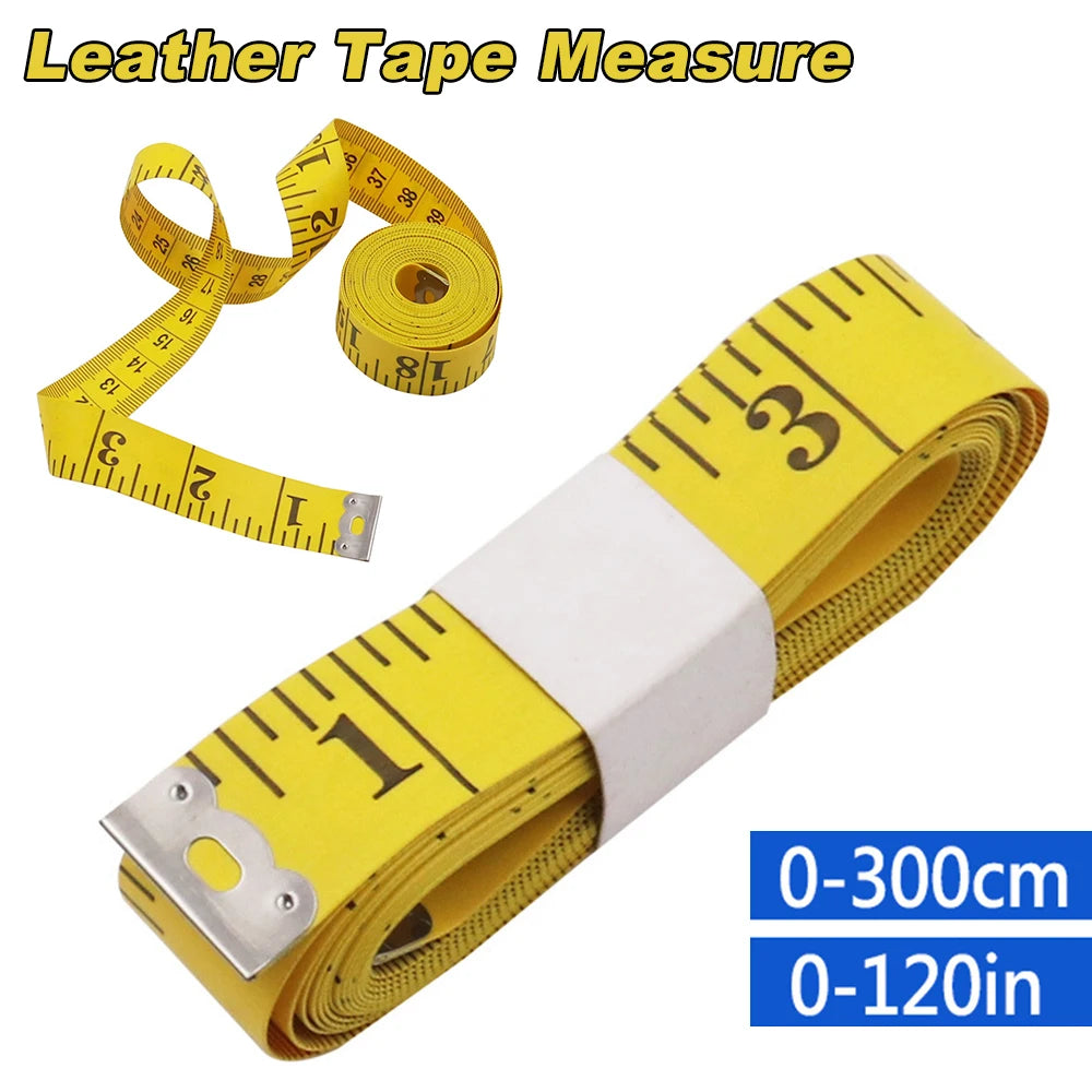 3m Tape Measure PVC Fiber Tape Measure Tailor Soft Ruler Waistline Cloth Height Measurement Tape Mea