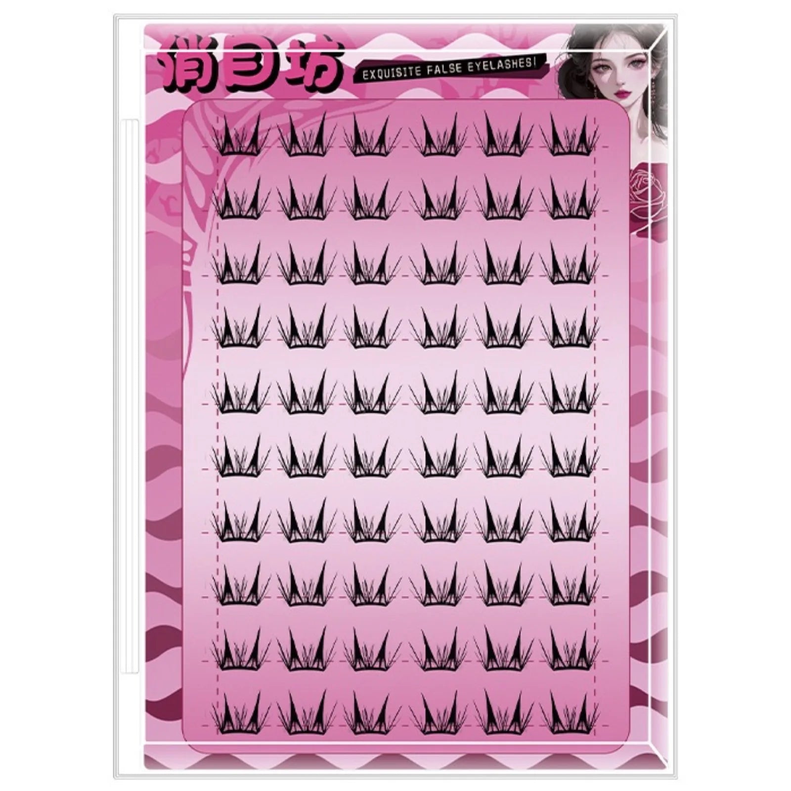 Self Adhesive Cluster Lash Extensions No Glue Needed Fluffy Manga Individual Lashes additional angle