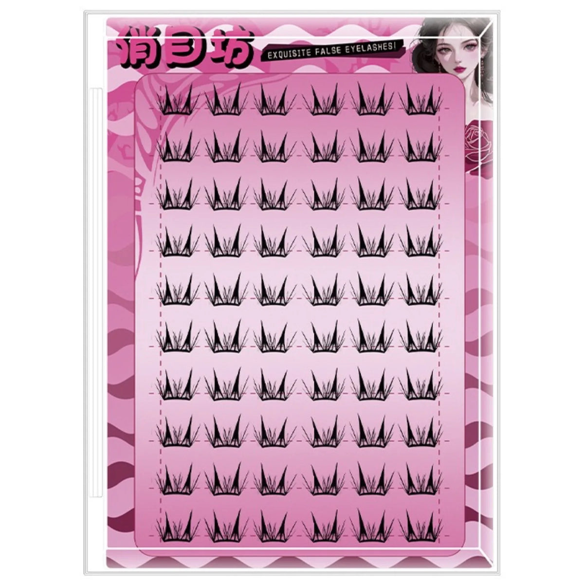 Self Adhesive Cluster Lash Extensions No Glue Needed Fluffy Manga Individual Lashes additional angle
