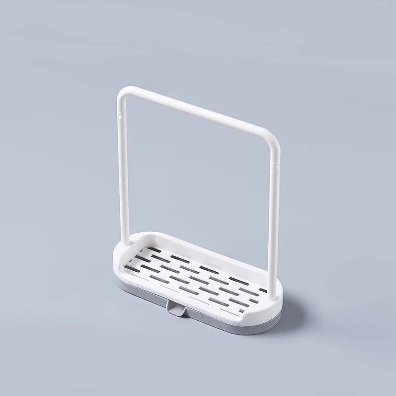 Kitchen Storage Rack Dishcloth Hanging Rack Towel Sponge Drain Racks Bathroom Soap additional angle