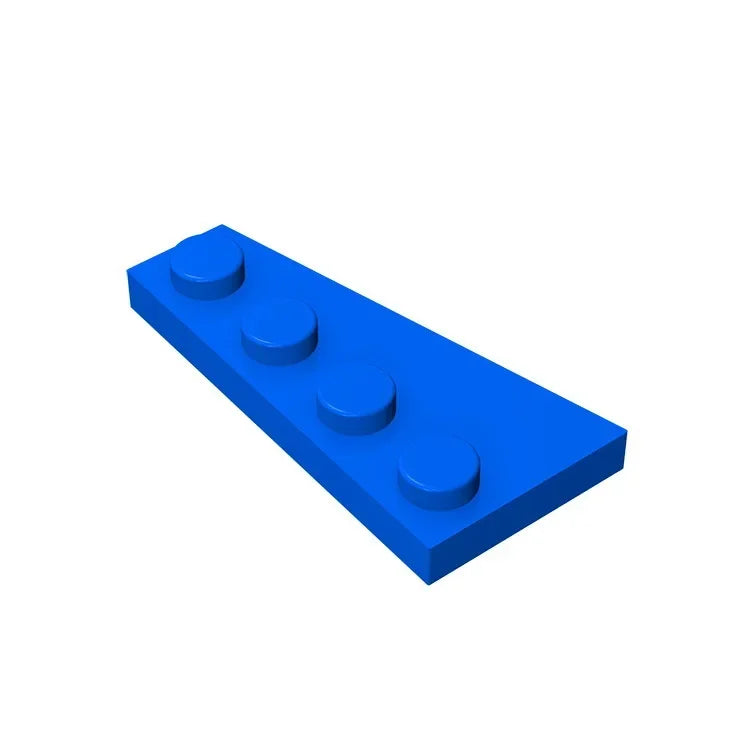 Gobricks GDS-549 Wedge Plate 4 x 2 Right | Building Block for Compatible DIY Sets close-up view