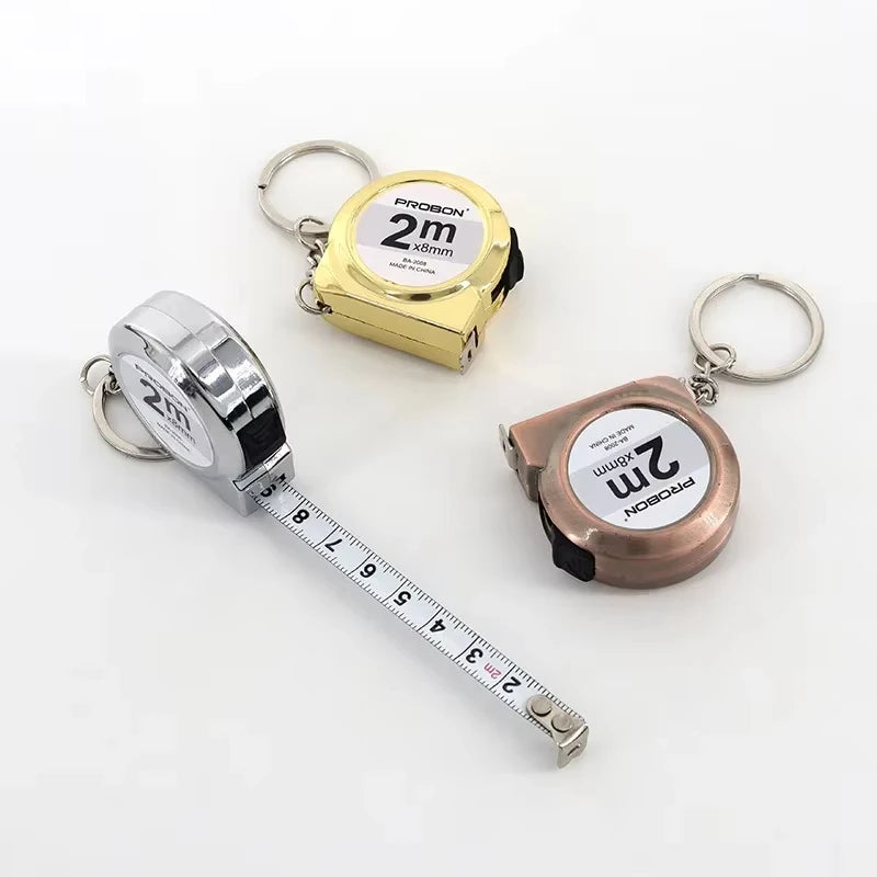 Portable Mini Tape Measure Retractable 2m | Keychain Sewing & Crafting Tool lifestyle view