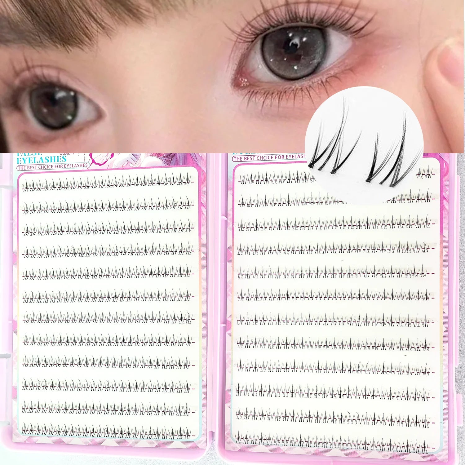 Natural Look Small Flame Lower Eyelashes | Glue-Free Easy Application Beginner Friendly Soft Comfort