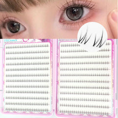 Natural Look Small Flame Lower Eyelashes | Glue-Free Easy Application Beginner Friendly Soft Comfort