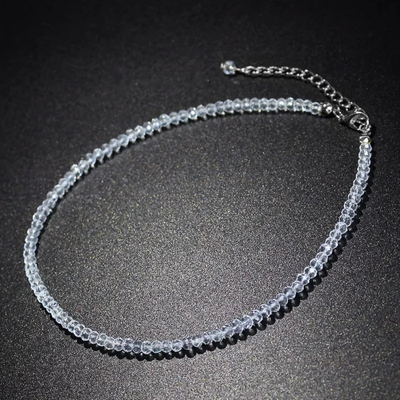 Sparkling Classic Noble Multi-color Artificial Crystal Necklace Neck Jewelry For Birt alternate view