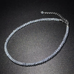 Sparkling Classic Noble Multi-color Artificial Crystal Necklace Neck Jewelry For Birt alternate view