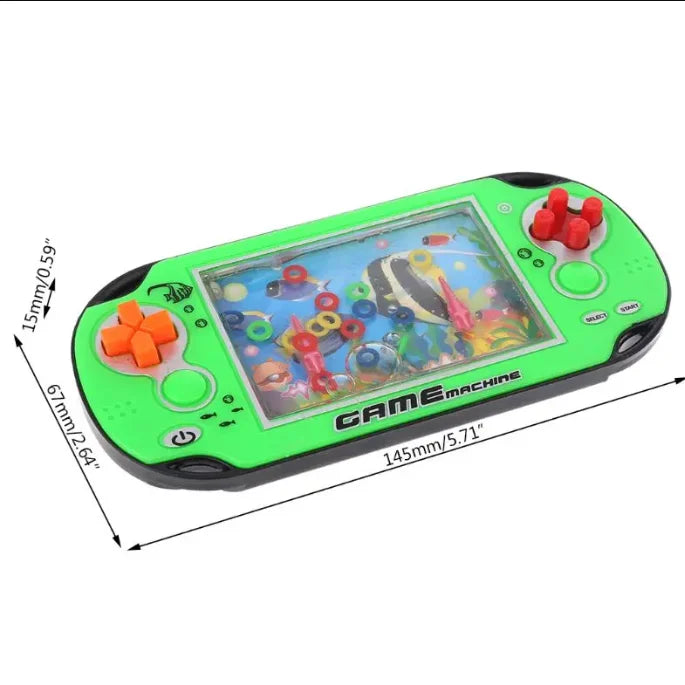 Retro Water Ring Game Machine Child Handheld Game Machine Water Circle Ring Toss Sq additional angle