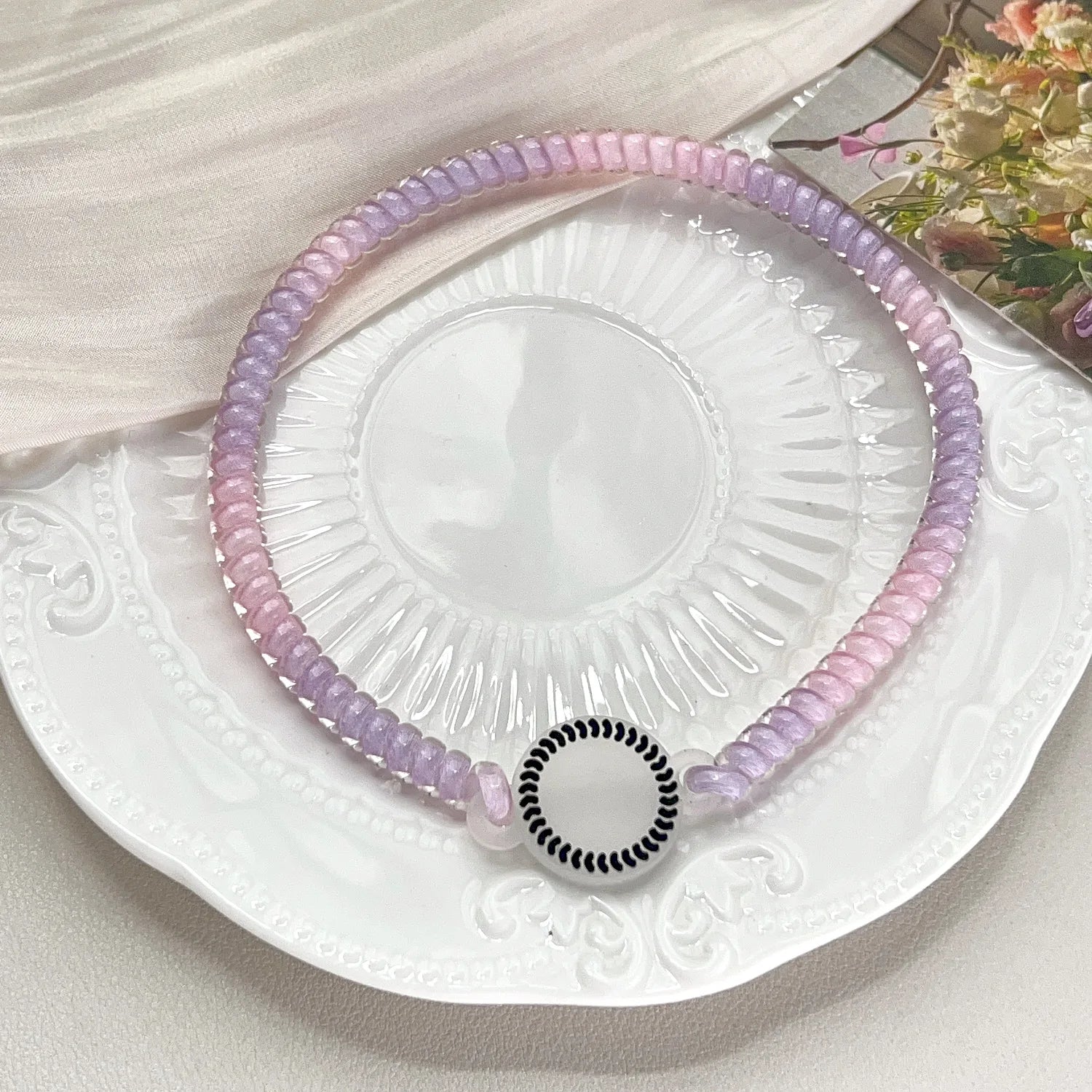 Elastic Fashion Telephone Line Hair Band Rope Headband Women Girls Sport Versatile Scrun detail view