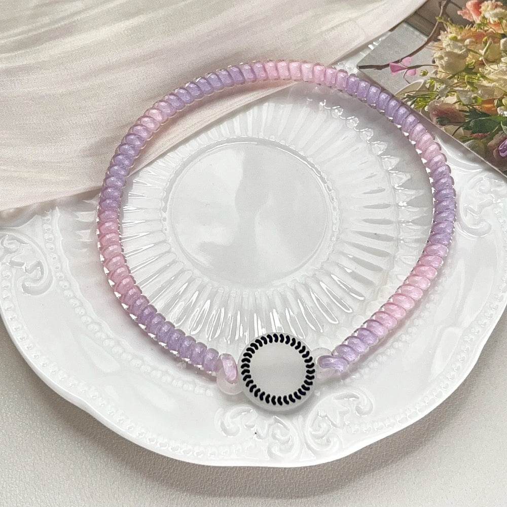 Elastic Fashion Telephone Line Hair Band Rope Headband Women Girls Sport Versatile Scrun detail view