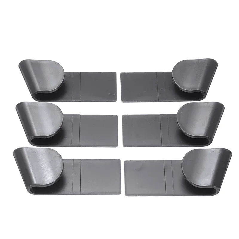 6pcs/Set Pot Lid Holder Wall-Mounted Hanging Holder for Pan Pot Cover Rack Plastic Kitchen Storage R