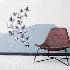 48 Pieces Butterfly Wall Decor DIY 3D Mirror Butterfly Stickers Removable Decals | Cra close-up view