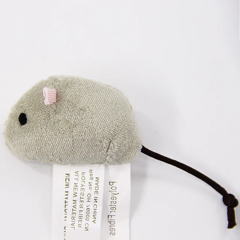 3Pcs New Plush Simulation Mouse Cat Toy Bite Resistance Plush Mouse Cat Scratch Intera close-up view