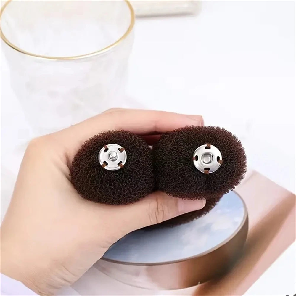 1pcs Hair Bun Maker Donut Magic Foam Sponge Styling Braiders Tools Headband Women Styl close-up view