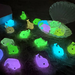 10PCS Mini Luminous Micro Landscape Dolphin Child Animal Table Decoration Miniature O alternate view