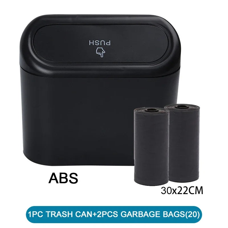 Car Trash Can (with Lid) Contains 60 (300) Garbage Bags, Small Car Trash Can, Leak-pr alternate view