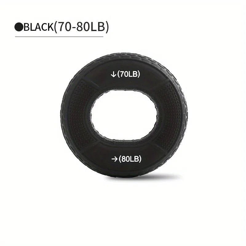 Silicone Hand Grip Ring for Strength Training | Adjustable 20-80LB Carpal Expander alternate view
