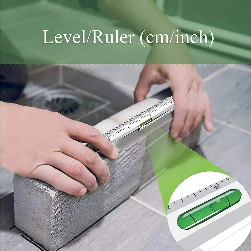 7 in 1 Multifunctional Pen Touch Screen Stylus | Ballpoint Pen Tool with Screwdriver a close-up view