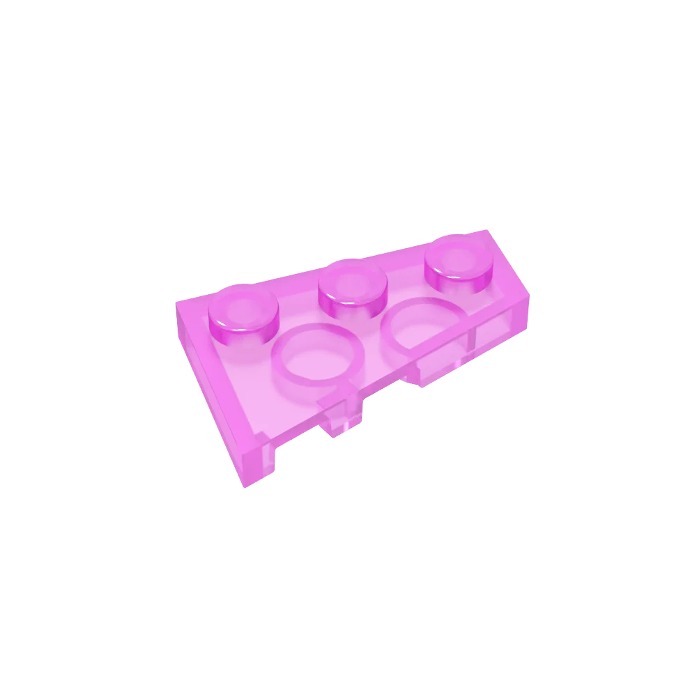 Gobricks GDS-547 Wedge Plate 3 x 2 Right | Compatible Building Block for DIY Creati additional angle
