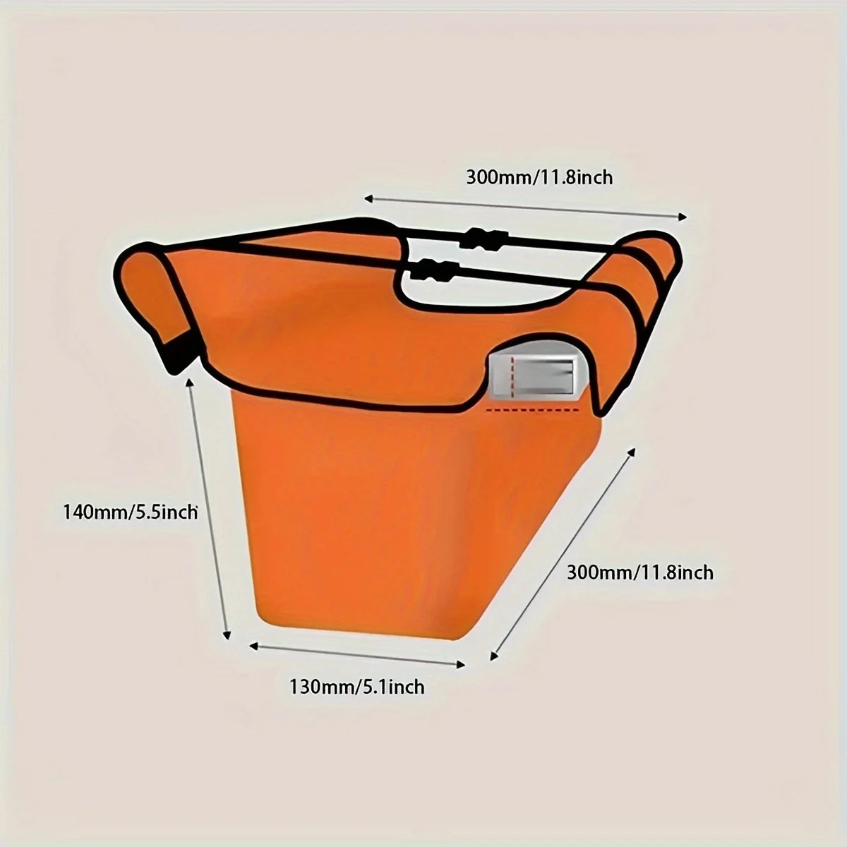 Ladder Multipurpose Tool Pouch | Telescoping Storage Organizer for Hanging additional angle