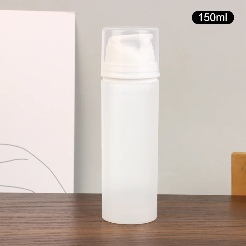 30/50/100/150ML Travel Pump Bottle Dispenser Empty Lotion Bottles Refillable Vacuum Co close-up view