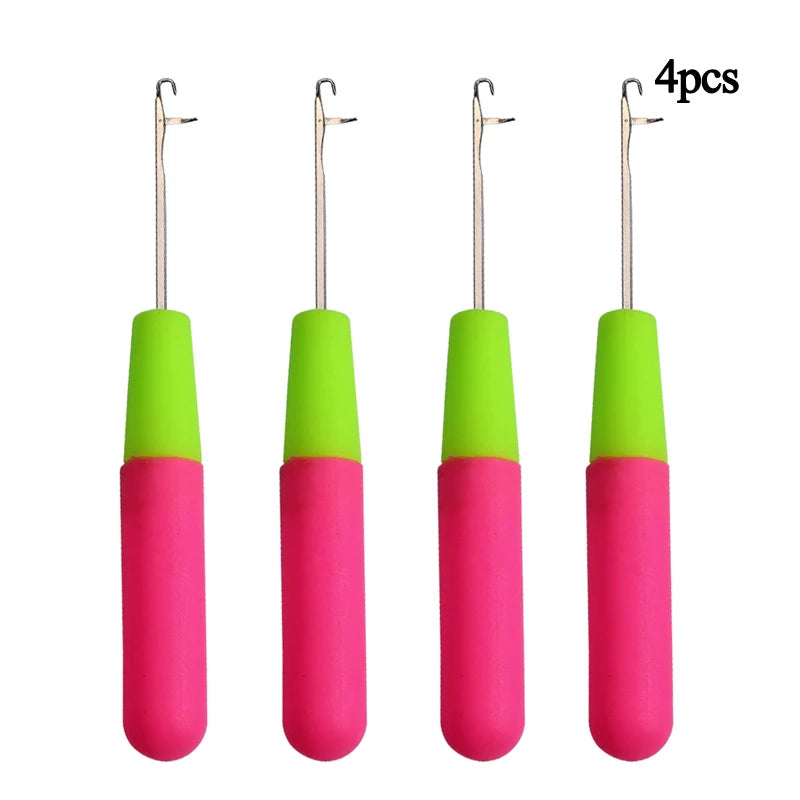 Plastic Crochet Hook Needle for Hair Weaving Dreadlock Knit Hook Needle for Hair Weavi close-up view