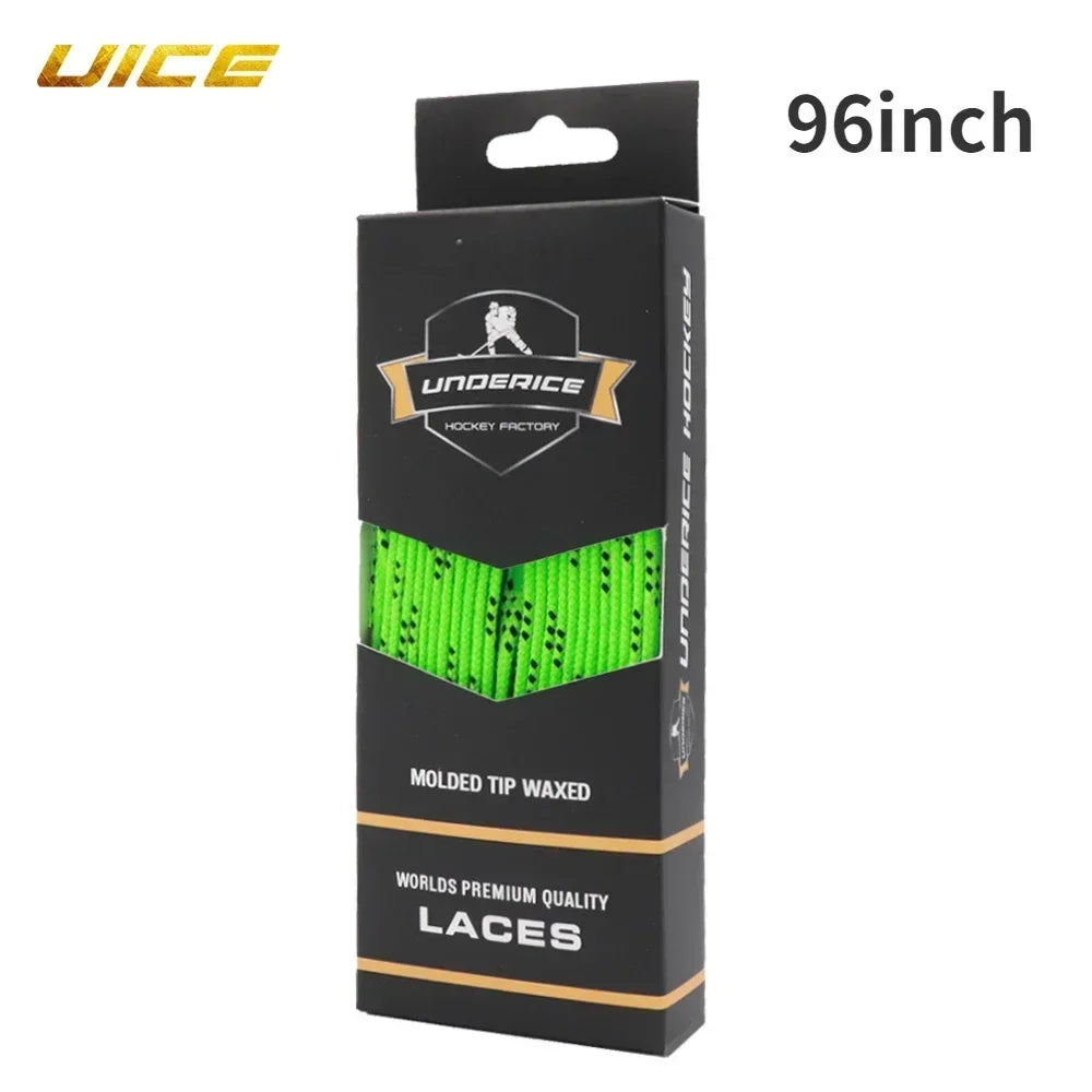 UICE Ice Hockey Shoelaces Box-Packed Ice Hockey Skate Laces 84/96/108/120in Dual Laye alternate view