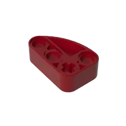 Gobricks GDS-2016 Technical Beam 2 x 3 L-Shape with Quarter Ellipse Thick | Building B close-up view